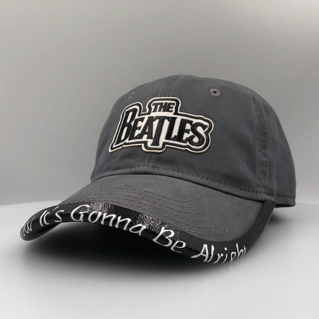 The Beatles Classic Baseball Cap - Red Drop T Band Logo Adjustable Strapback Hat, Official Licensed Merch